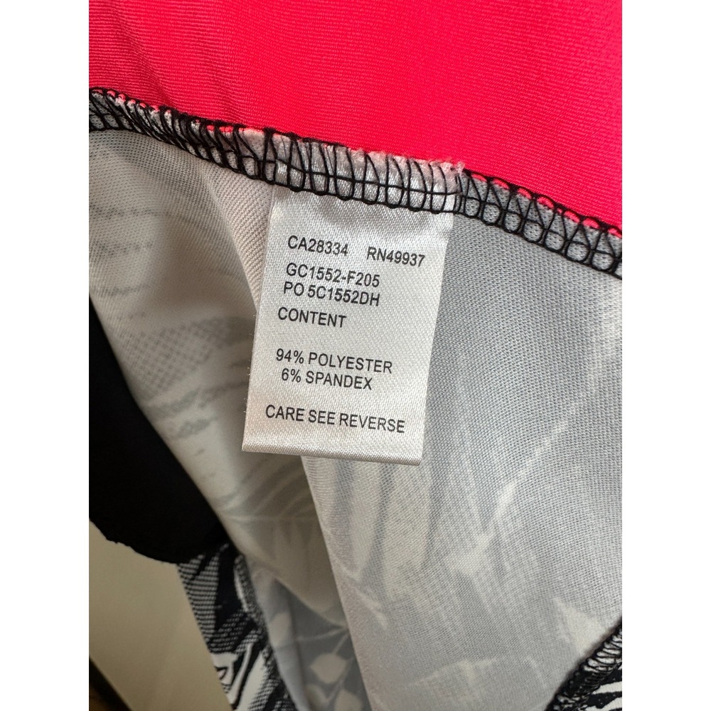 Tail Simone Venture Golf Dress Large Pink Black White Palm Print UPF 50+ Stretch - Picture 7 of 10